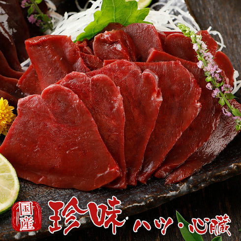 国産馬刺し 熊本 馬肉 赤身馬刺し 心臓 ハツ 100g    国産馬刺し 馬刺 純馬刺し 純国産 ばさし 刺し 産直 国内肥育 通販 名産 業務用 業務 飲食店 イベント 催事 贈答 人気 おつまみ 産直